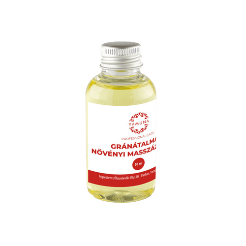 Gránátalmás növényi alapú masszázsolaj - 50ml - színezék-, parabén- és paraffin mentes