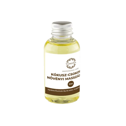 Kókusz-Csokoládé növényi alapú masszázsolaj - 50ml - színezék-, parabén- és paraffin mentes