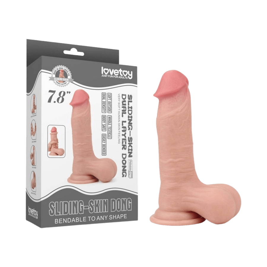Image of Lovetoy - Sliding Skin Dong 7.8 inch