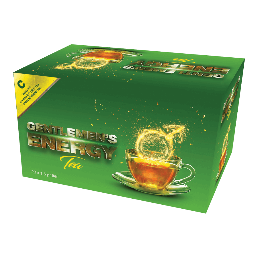Image of Gentlemens Energy Tea - Citrom - 20 filter