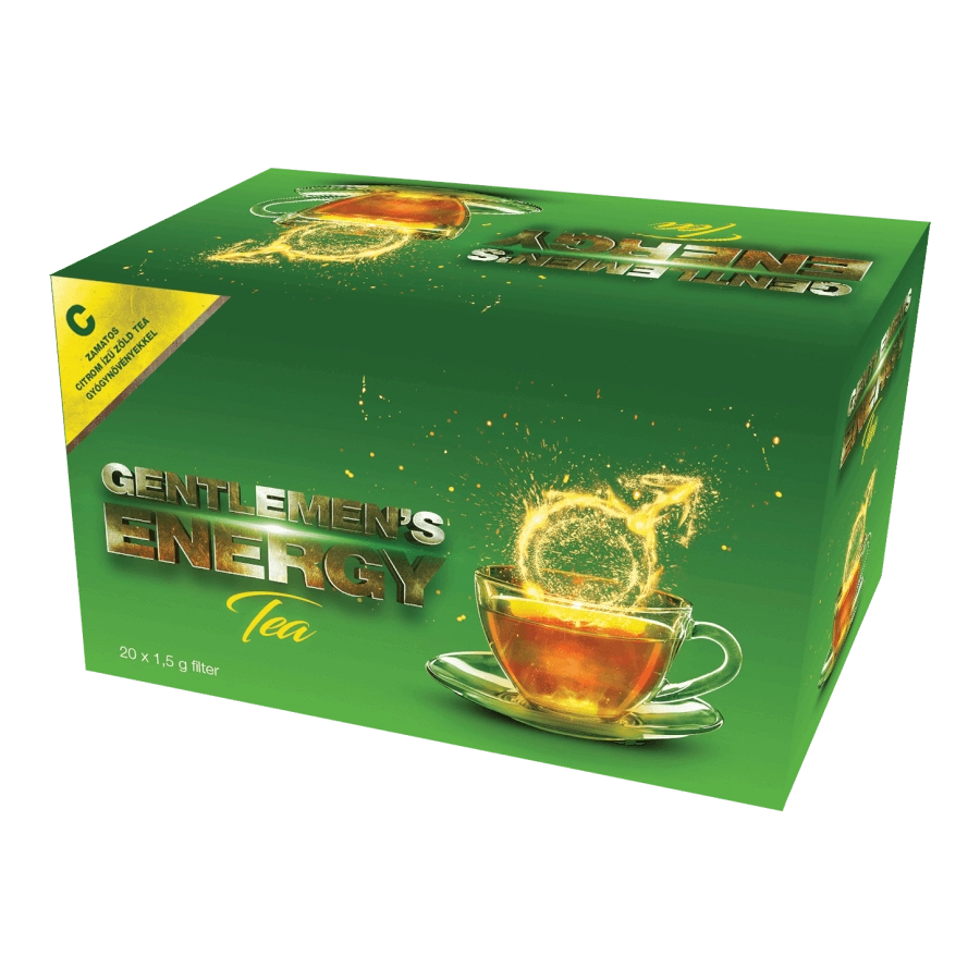 Gentlemens Energy Tea - Citrom - 20 filter